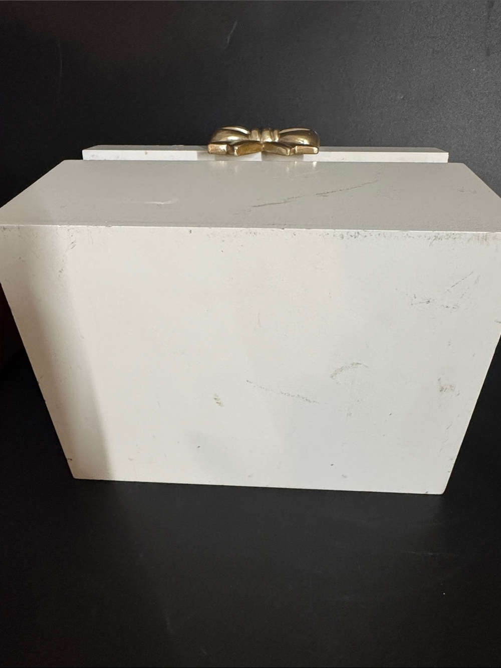 Luxury White Box with Gold Bow Accent - Picture 7 of 7